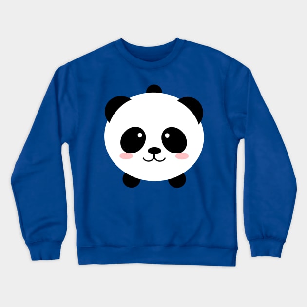 Lovely kawai panda bear Crewneck Sweatshirt by EuGeniaArt